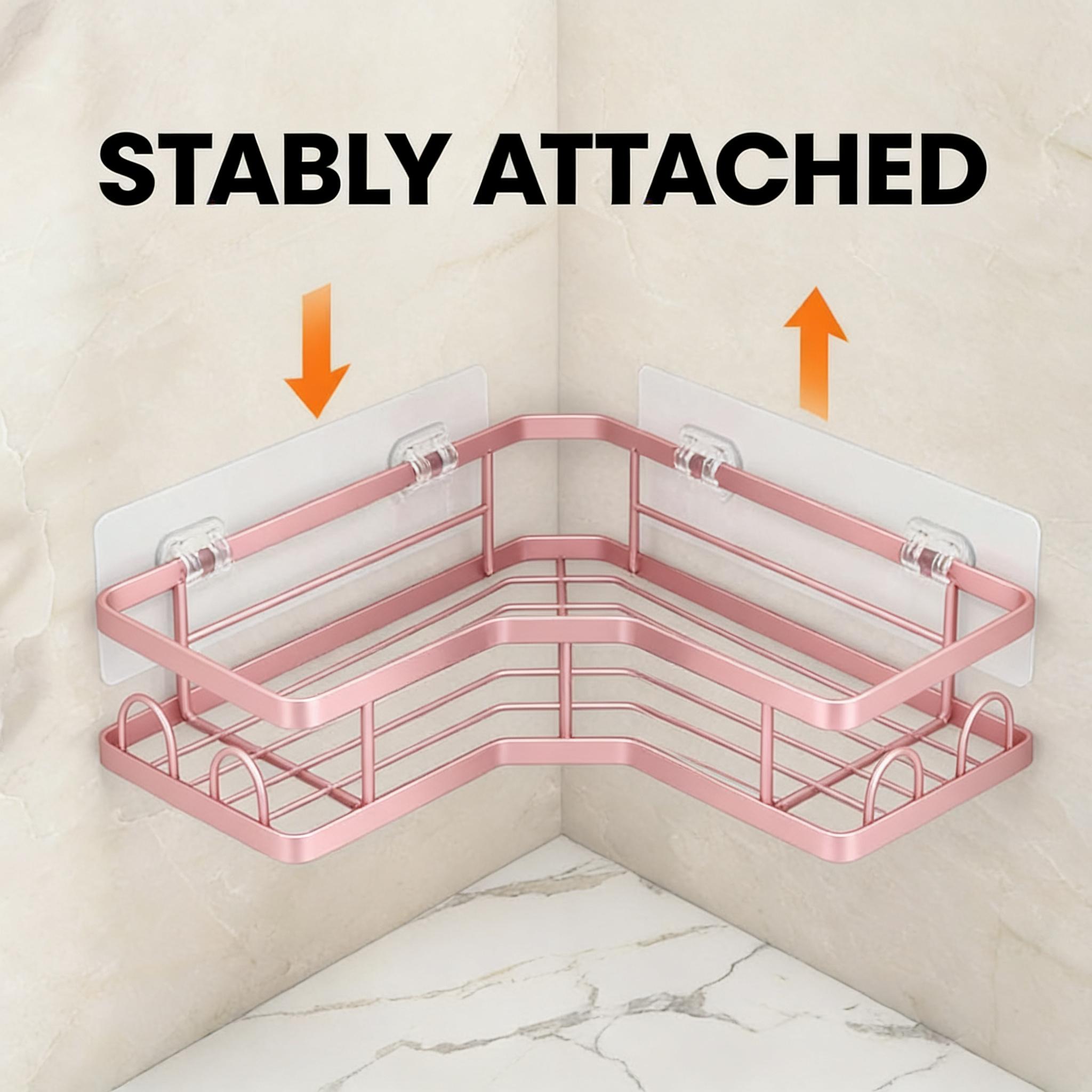 5Pcs Minimalist Pink Shower Or - Home Essentials Bathroom Storage review and price