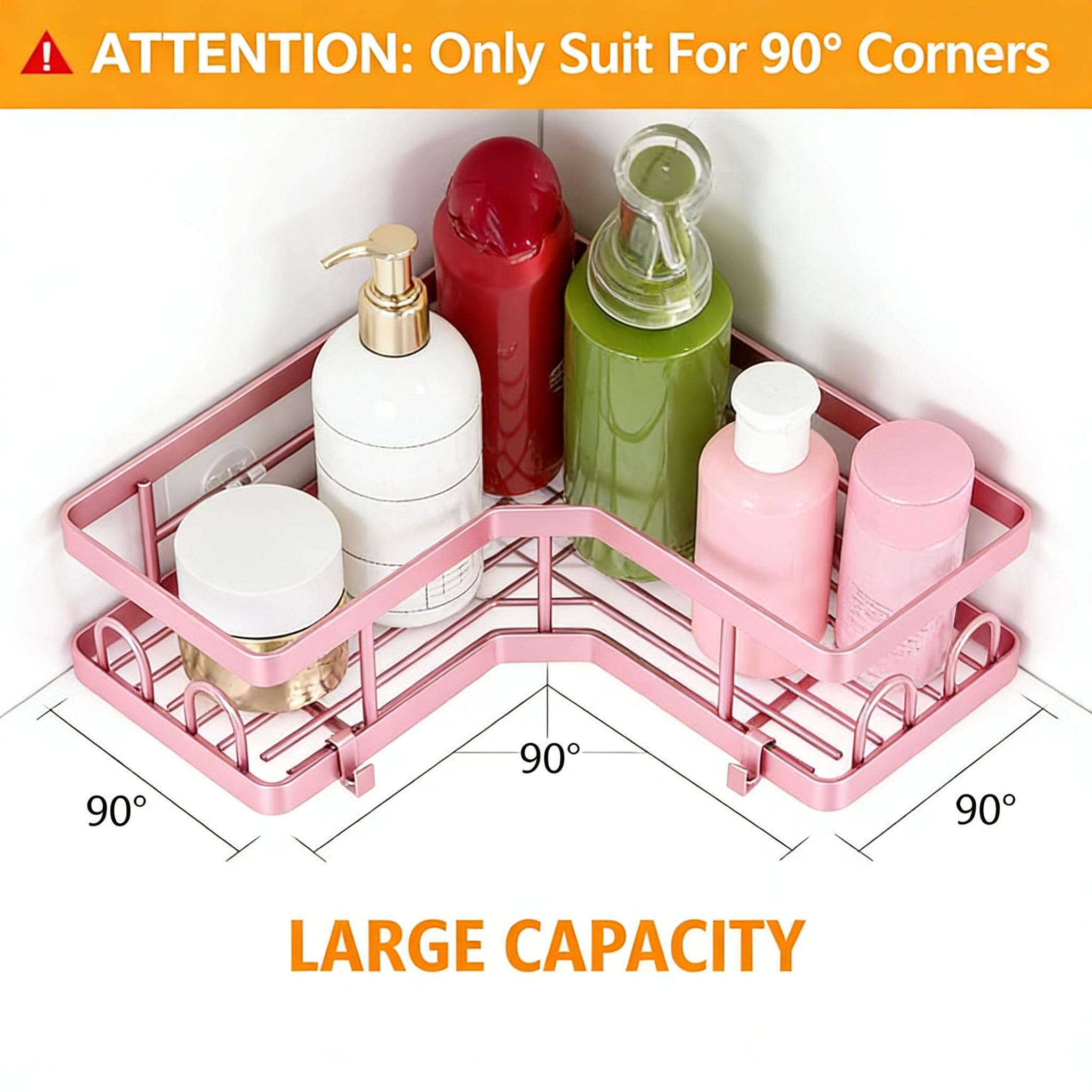 5Pcs Minimalist Pink Shower Or - Home Essentials Bathroom Storage review and price