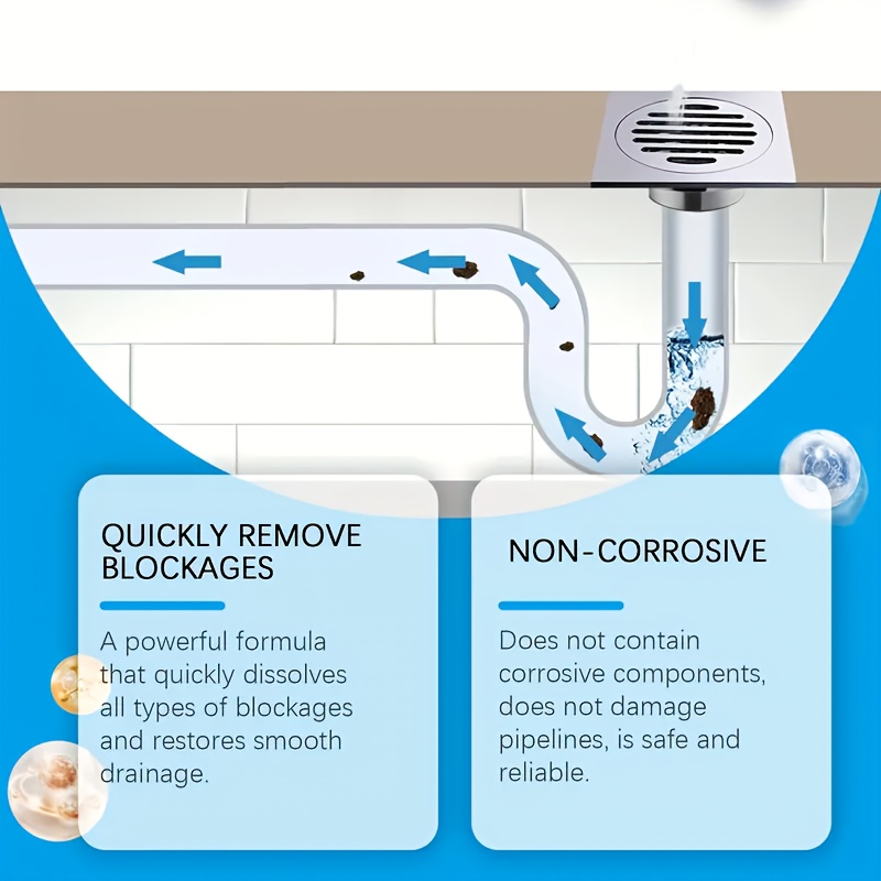 Powerful Drain Cleaner Powder, - Home Kitchen Bathroom Cleaning review and price