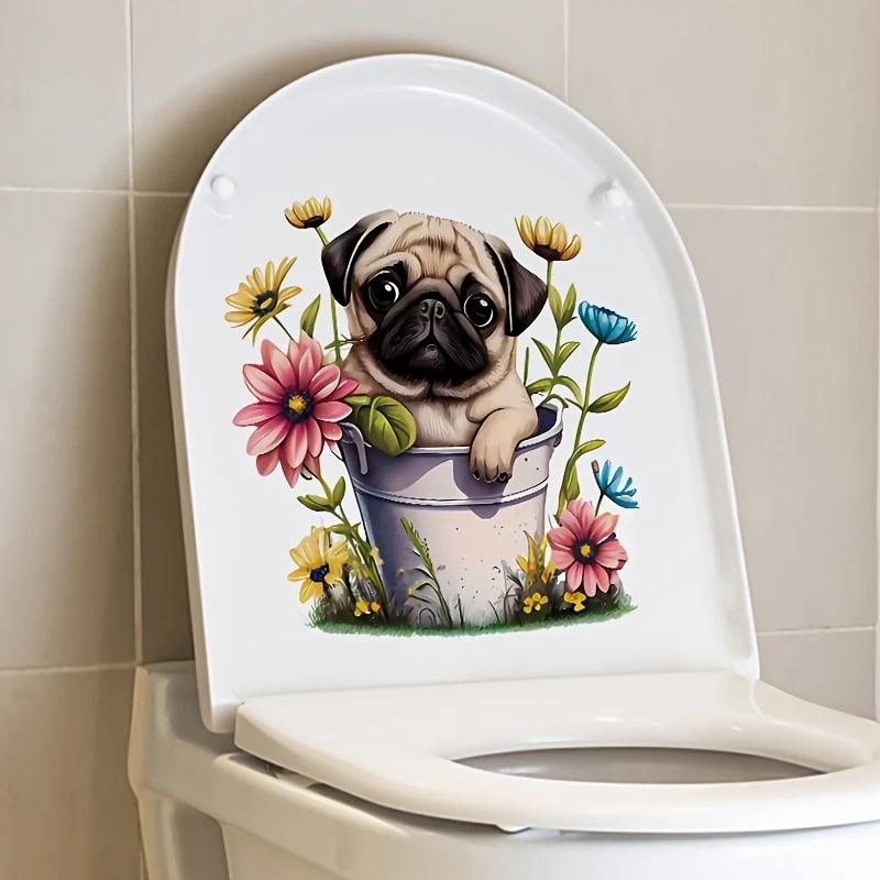 MT1244# Puppy & Flower Pot Toi - Home Bathroom Floor Tiles review and price