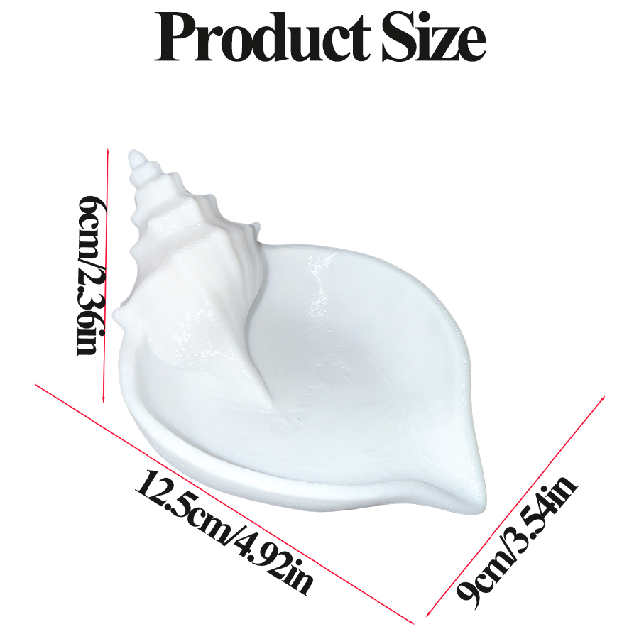 Nordic Style Matte White Conch - Home Essentials Bathroom Storage review and price