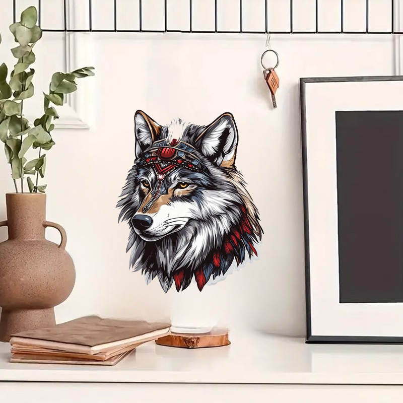 QT36# 1pc Cool Indian Wolf Sti - Home Bathroom Floor Tiles review and price