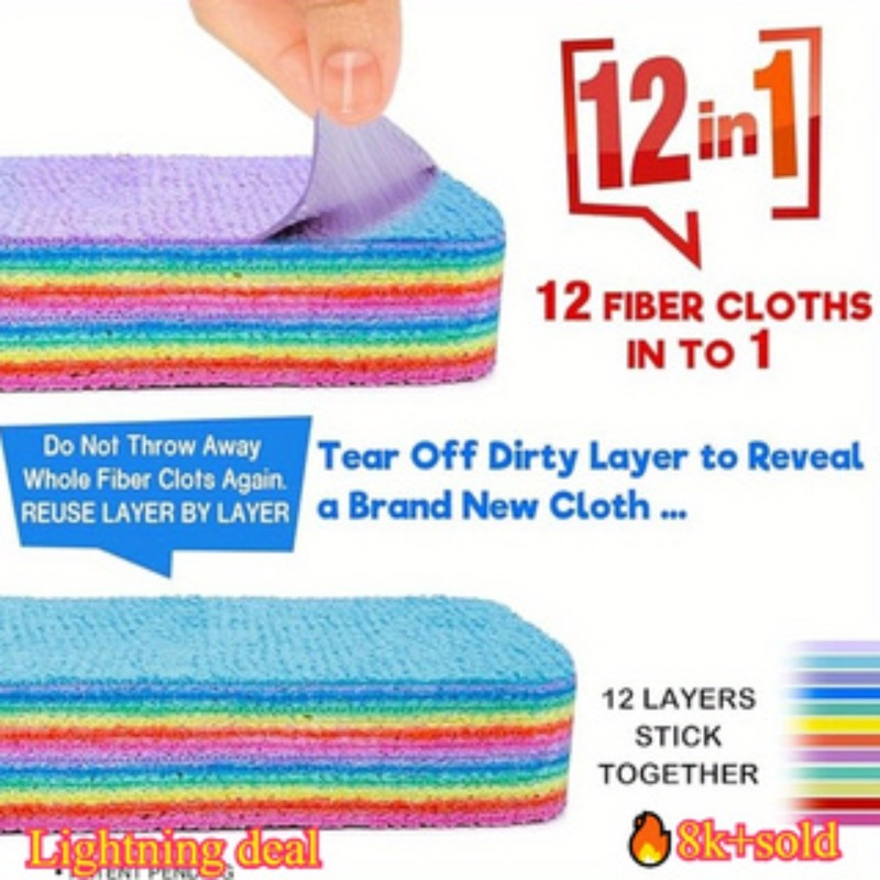 1PC ,12 layer fiber, perfect c - Home Kitchen Bathroom Cleaning review and price