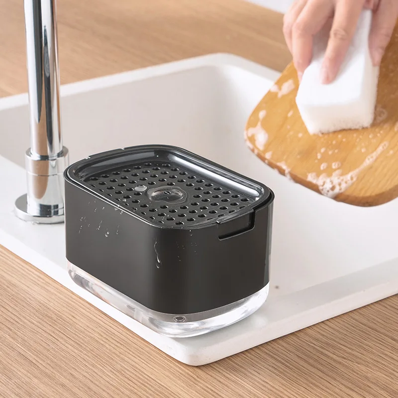 Soap Dispenser With Sponge Hol - Home Kitchen Bathroom Cleaning review and price