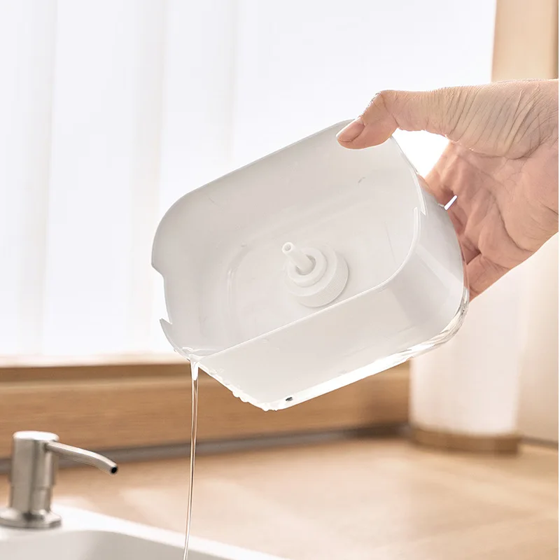 Soap Dispenser With Sponge Hol - Home Kitchen Bathroom Cleaning review and price
