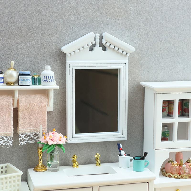 White Mirror Dollhouse Bathroo - Home Bathroom Scales review and price